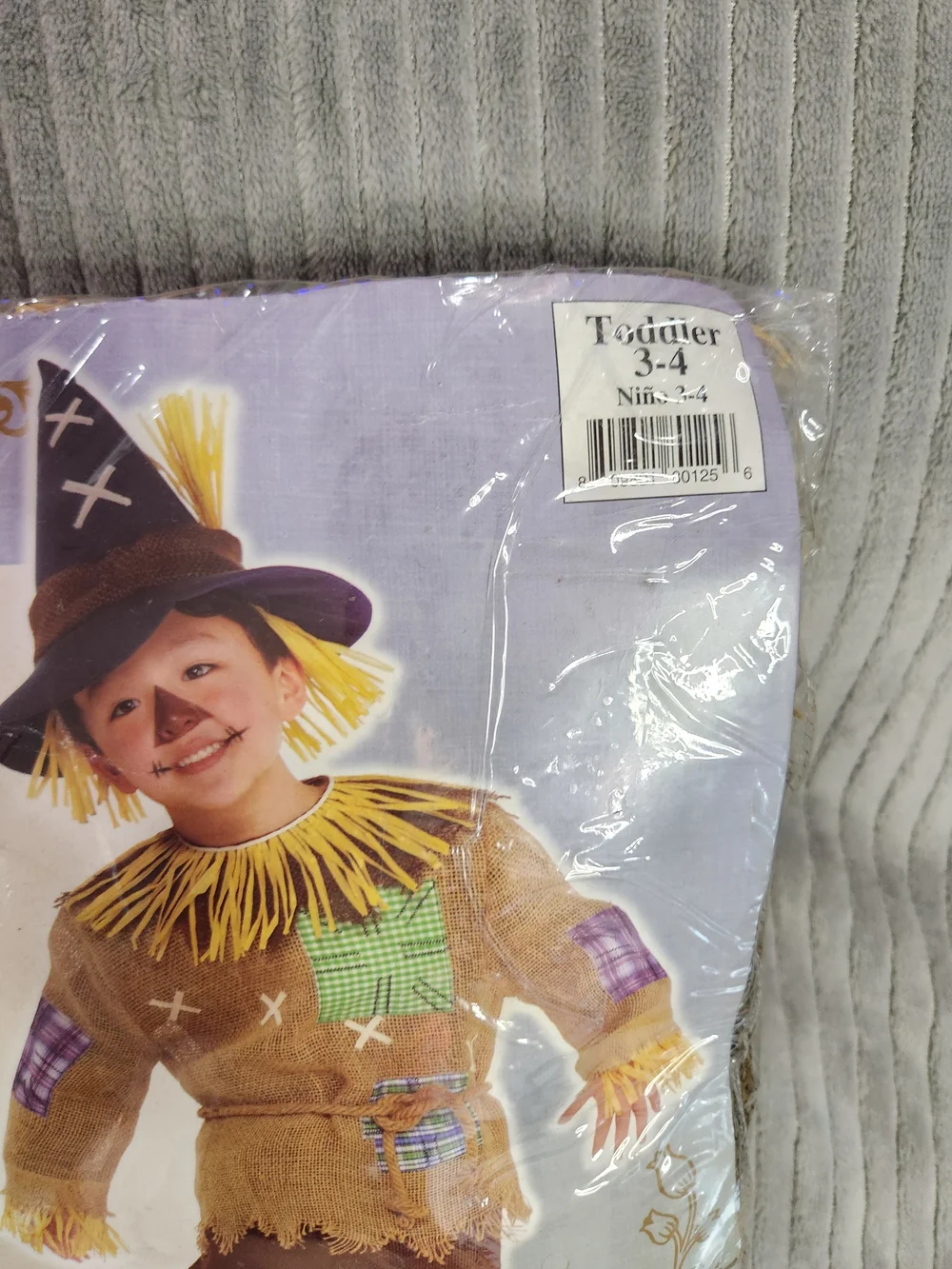 Scarecrow Boy Scary Monster Cute Brown Dress Up Halloween Child 3 4 Costume
